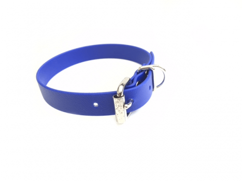 Biothane Halsband Blauw 2x55 cm