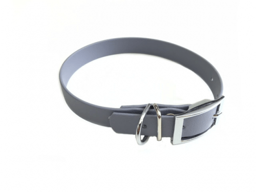 Biothane Halsband Grijs 2x55 cm