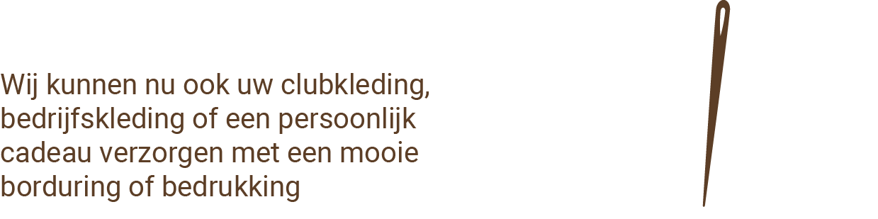 Aankondiging bedrukken en borduren bij Amthos
